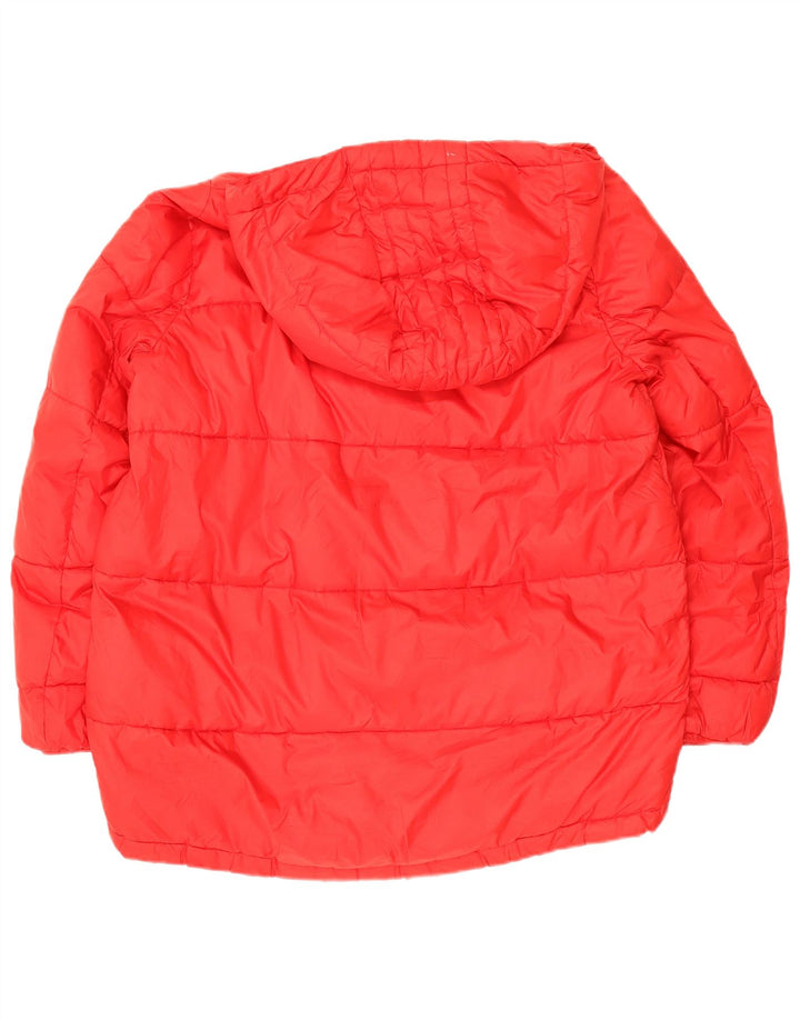Zara Dame Trafaluc Hætte Oversized Polstret Jakke UK 14 Medium Rød
