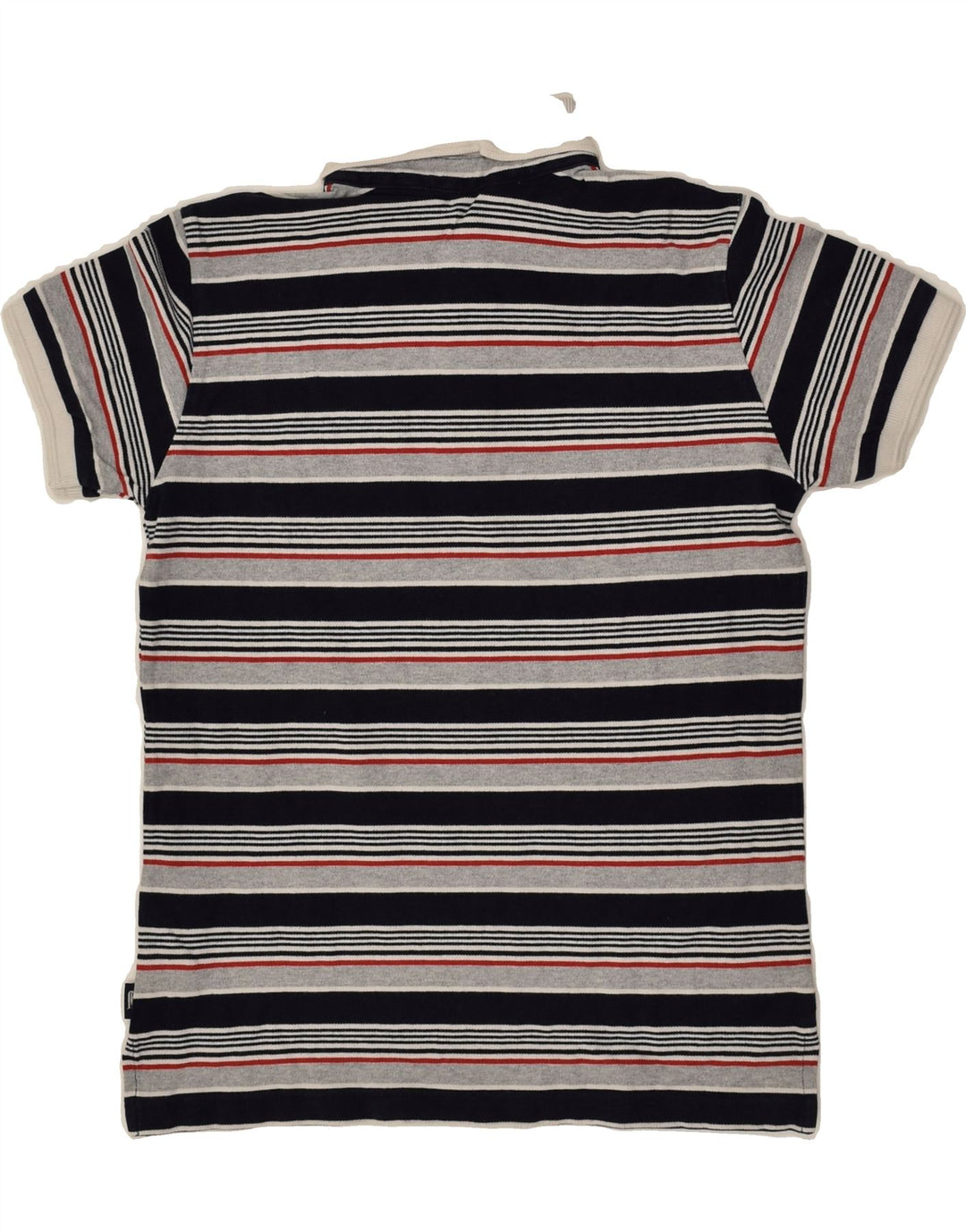 JECKERSON Boys Polo Shirt 10-11 Years Grey Striped Cotton | Vintage Jeckerson | Thrift | Second-Hand Jeckerson | Used Clothing | Messina Hembry 