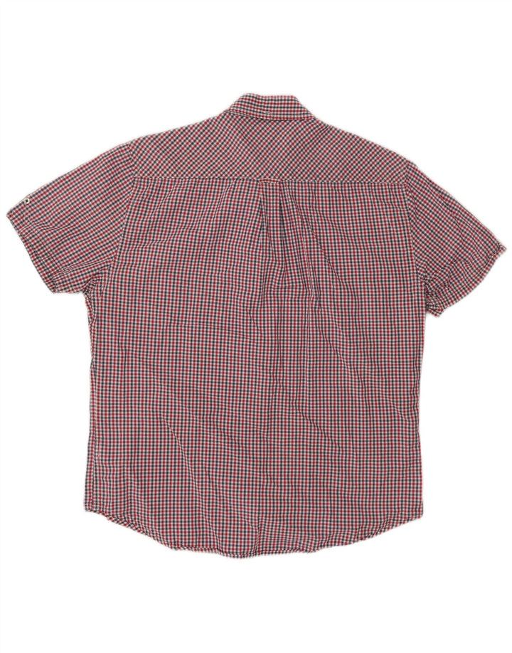 Ben Sherman Kortærmet Herreskjorte Medium Rød Gingham Bomuld