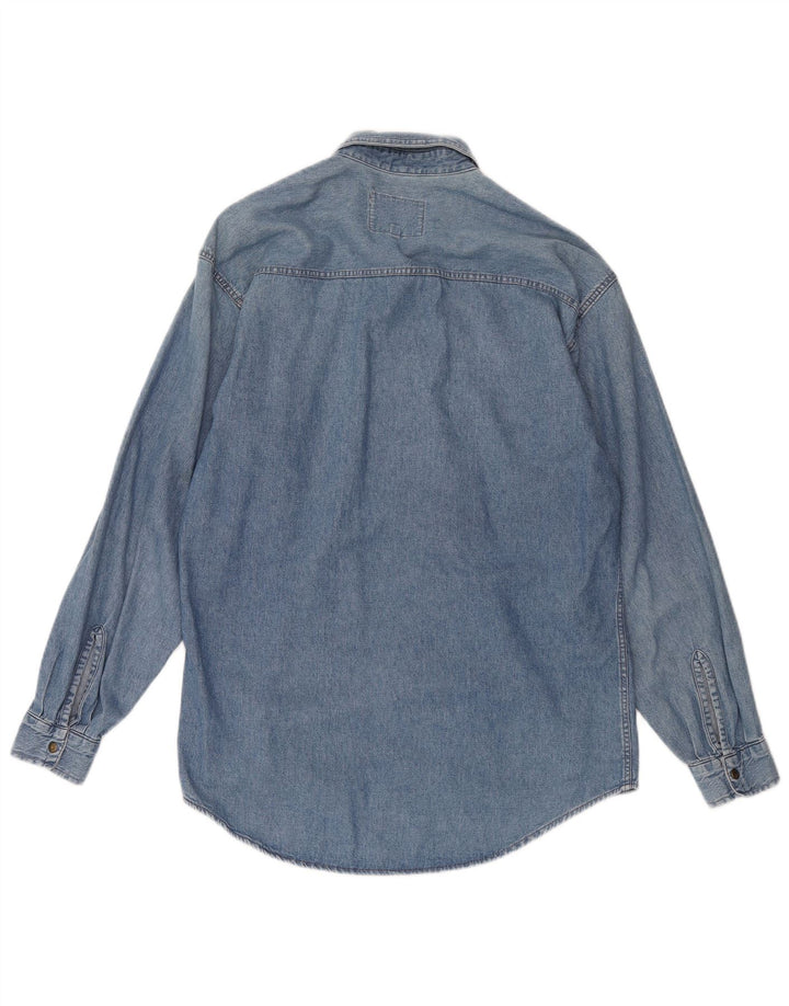 CARRERA Mens Denim Shirt Small Blue Cotton