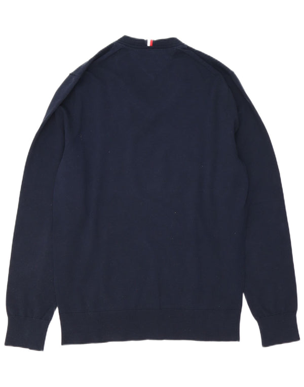 Tommy Hilfiger Herre V-hals sweater Medium Navy Blue