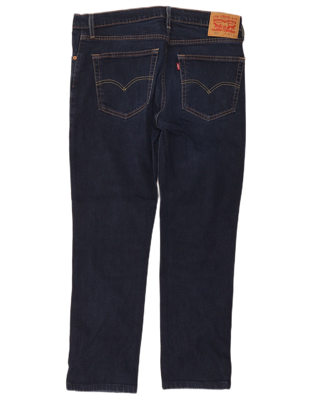 Levi's Herre 511 Slim Jeans W36 L32 Marineblå Bomuld