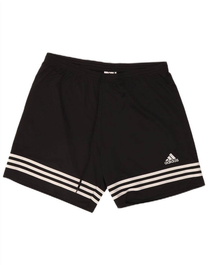Adidas Herre Sportshorts XL Sortstribet Polyester Sports
