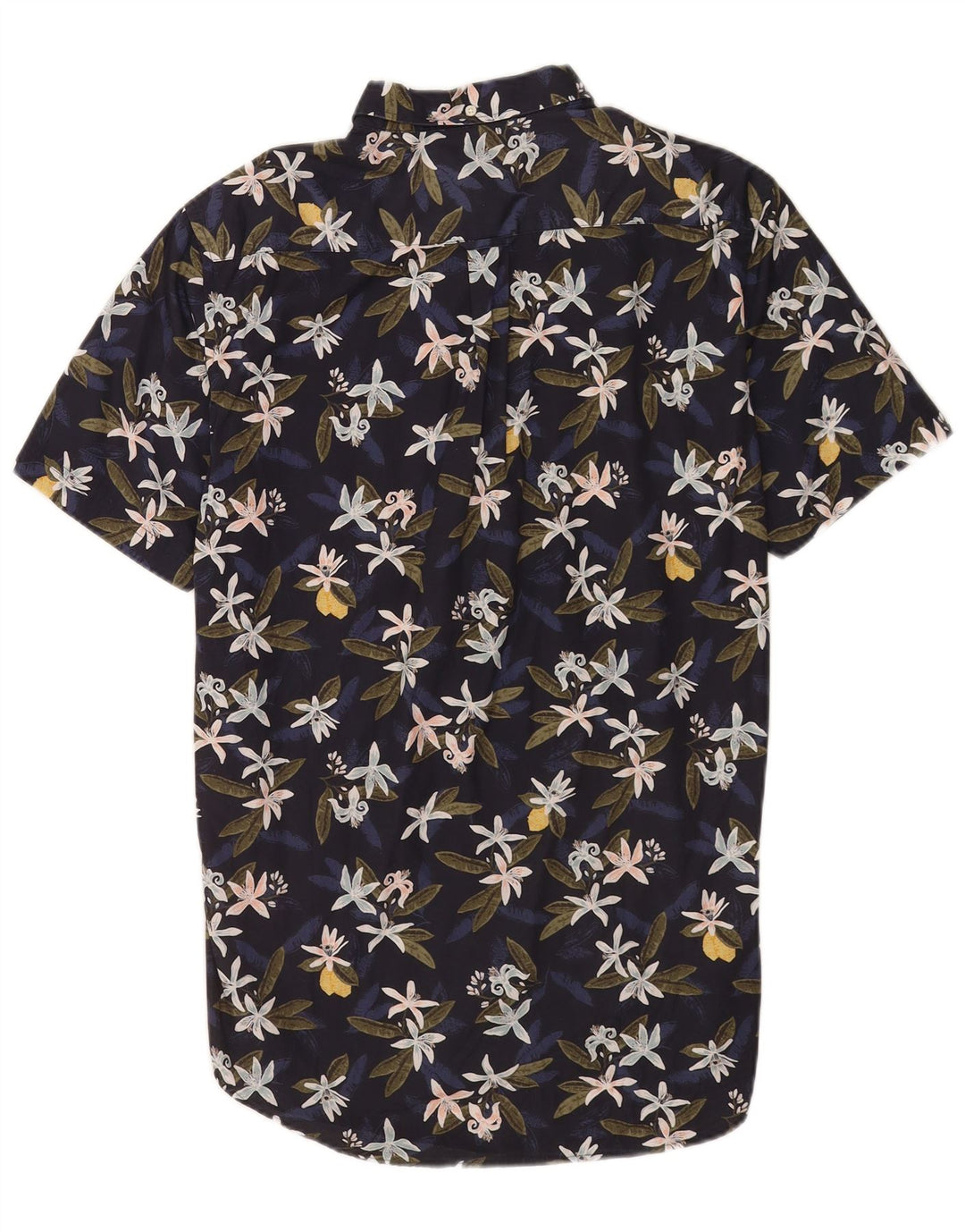 Gant Kortærmet Herreskjorte Størrelse 39/40 15 3/4Medium Blue Floral
