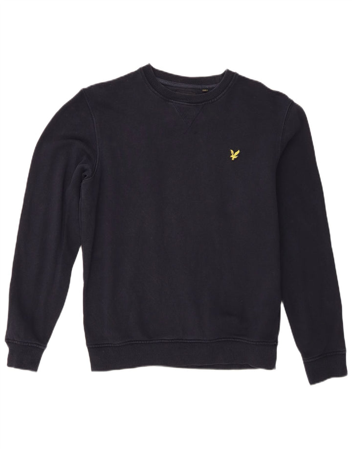 Lyle & Scott Sweatshirt til mænd, lille marineblå bomuld