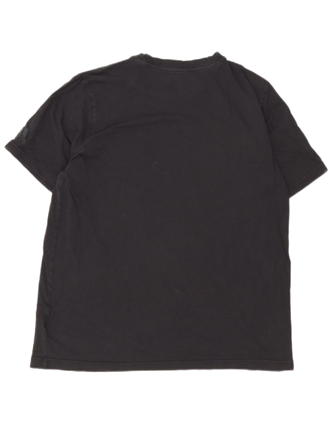 Adidas Grafisk T-shirt top til mænd, stor sort bomuld