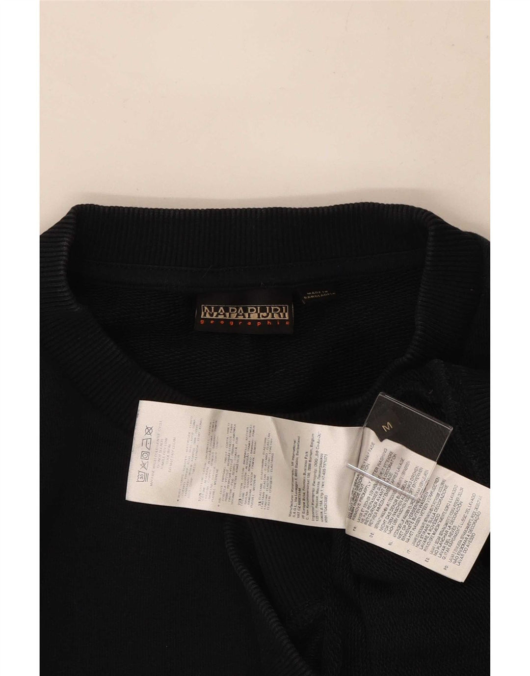 Napapijri Herre Geographic Sweatshirt Jumper Medium Navyblå Bomuld