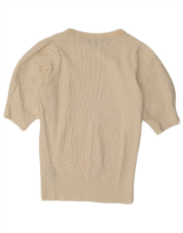 MARKS & SPENCER Dame sweater med rund hals DK 8 Small Beige