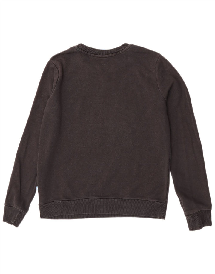 Adidas Graphic Sweatshirt Jumper UK 10 Small Black Bomuld
