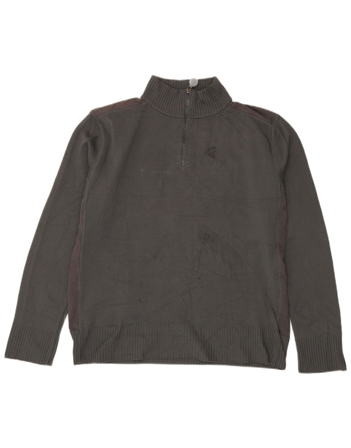 Bikkembergs Herre Zip Neck Jumper Sweater XL Grå