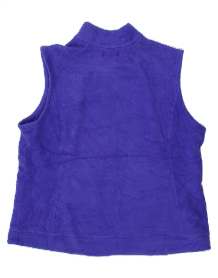 EDDIE BAUER Womens Fleece Gilet UK 20 2XL Purple Polyester Vintage Eddie Bauer and Second-Hand Eddie Bauer from Messina Hembry 
