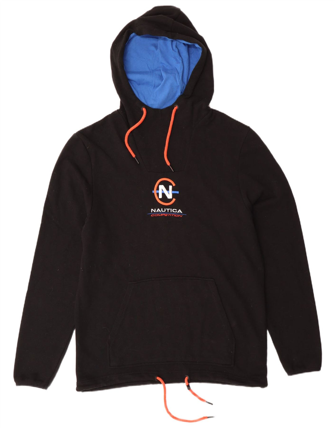 NAUTICA Grafisk hættetrøje til mænd Stor sort bomuld