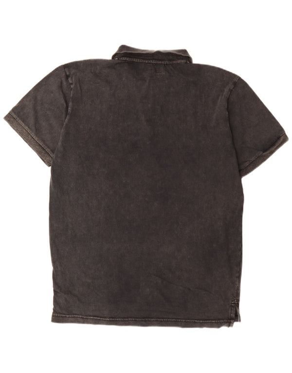 Hard Rock Cafe Herre Prag Grafisk Polo Shirt Medium Sort Bomuld Musik