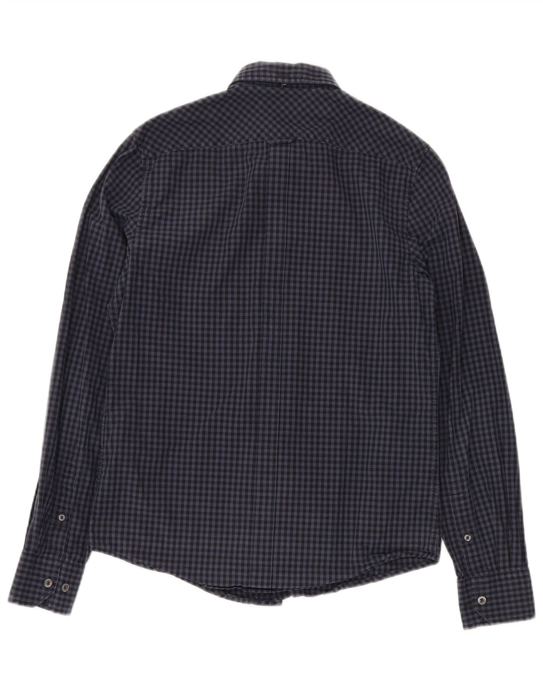 BEN SHERMAN Herreskjorte XS Marineblå Gingham Bomuld