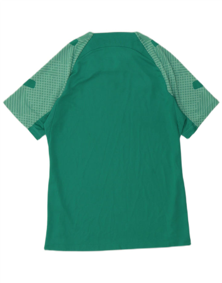 Nike Herre Dri Fit Slim Fit T-shirt Top Lille grøn polyester