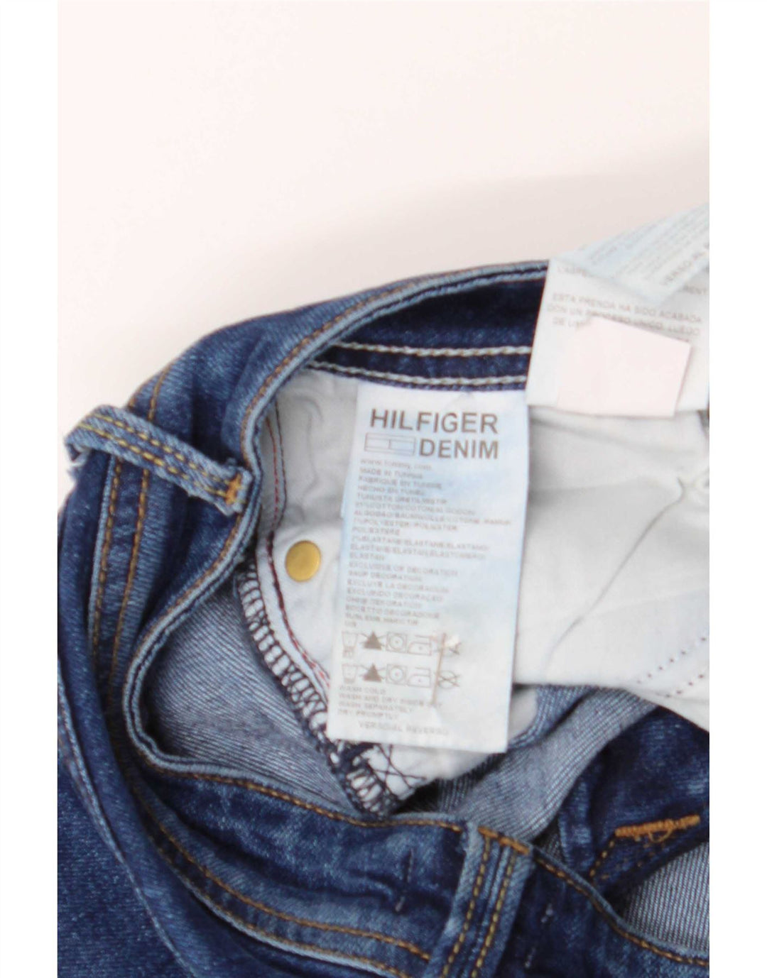 Tommy Hilfiger Dame Slim Jeans W28 L32 Blå Bomuld