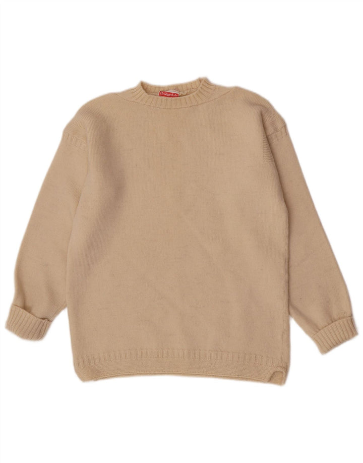 Bridgedale Herre Crew Neck Jumper Sweater EU 38 Small Beige Uld
