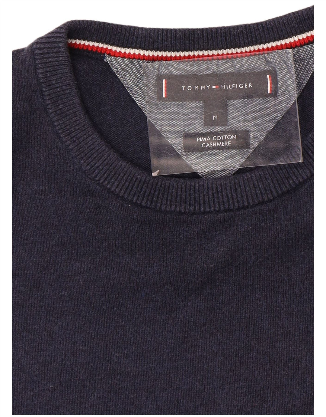 Tommy Hilfiger Herre Crew Neck sweater Medium Navy Blue Bomuld