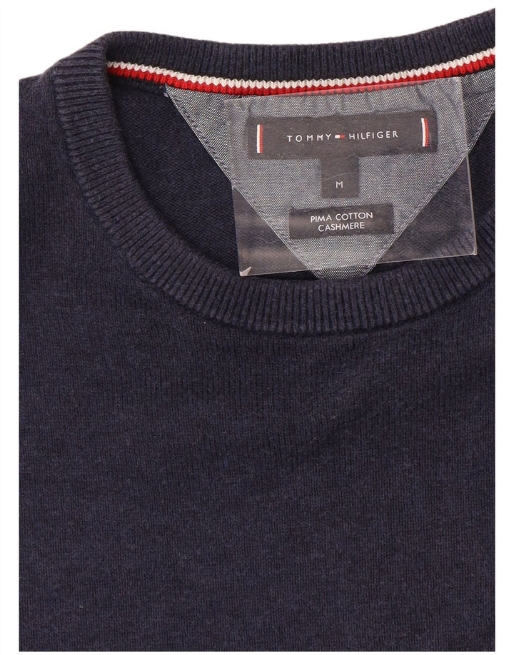 Tommy Hilfiger Herre Crew Neck sweater Medium Navy Blue Bomuld