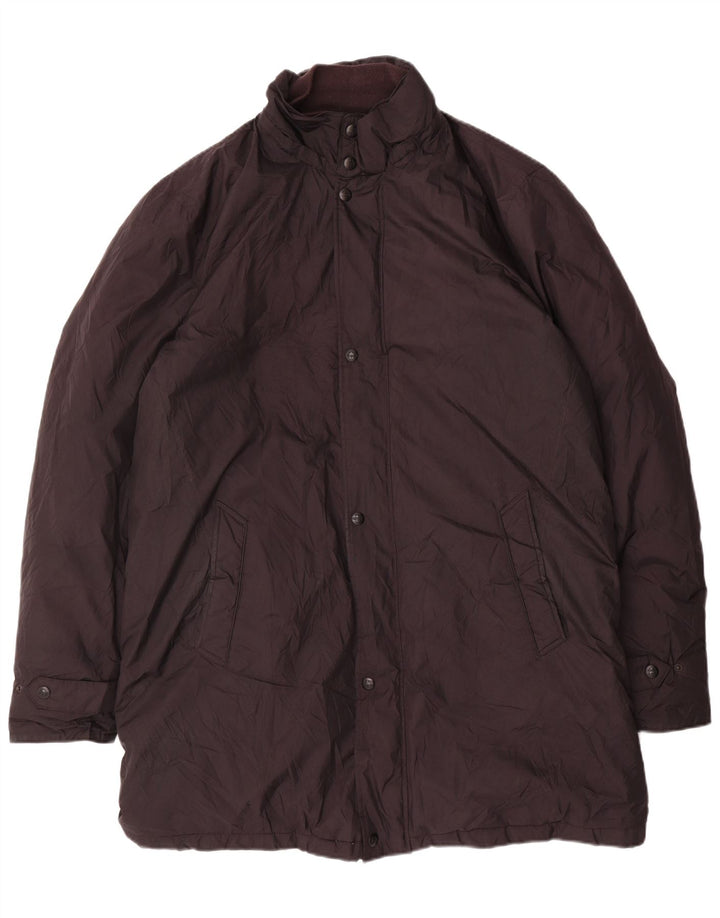 Massimo Dutti Herre Polstret Frakke UK 44 2XL Sort Polyester