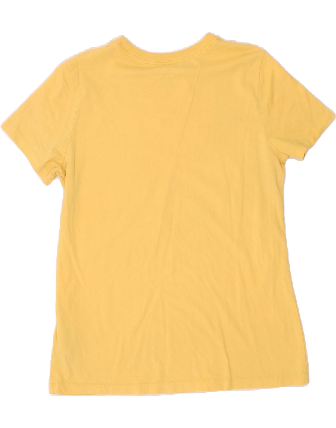 NIKE Womens Graphic T-Shirt Top UK 14 Medium Yellow Cotton Vintage Nike and Second-Hand Nike from Messina Hembry 