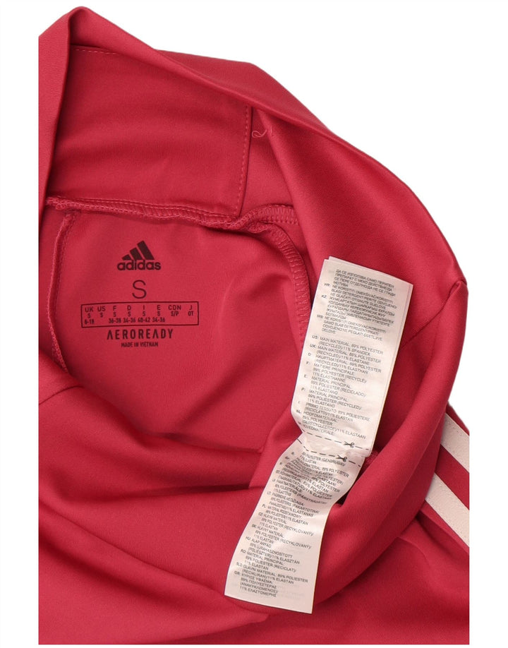 Adidas Aeroready Leggings til kvinder UK 8/10 Small Pink Polyester