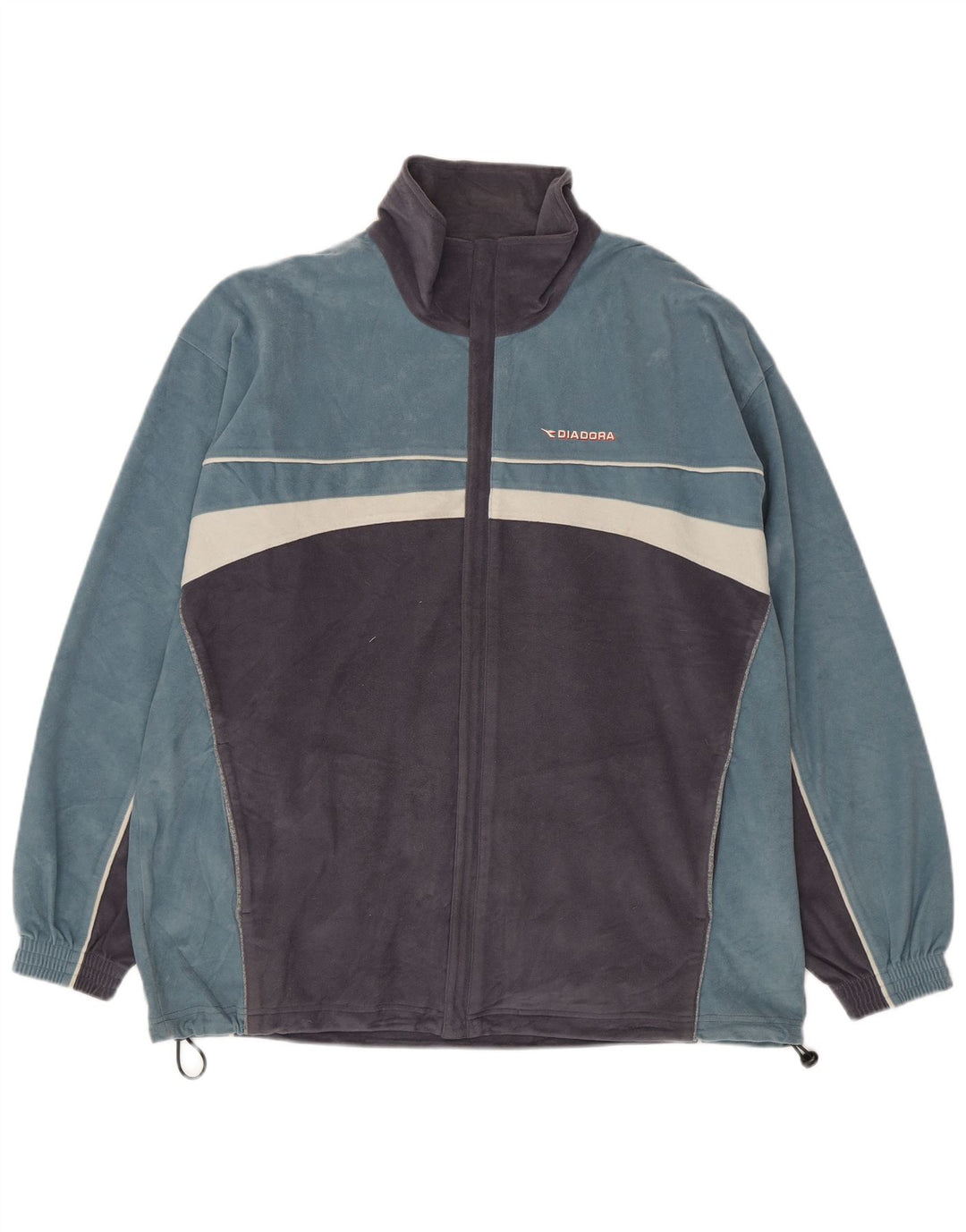Diadora Herre Fleecejakke UK 42 XL Blå Colourblock Polyester