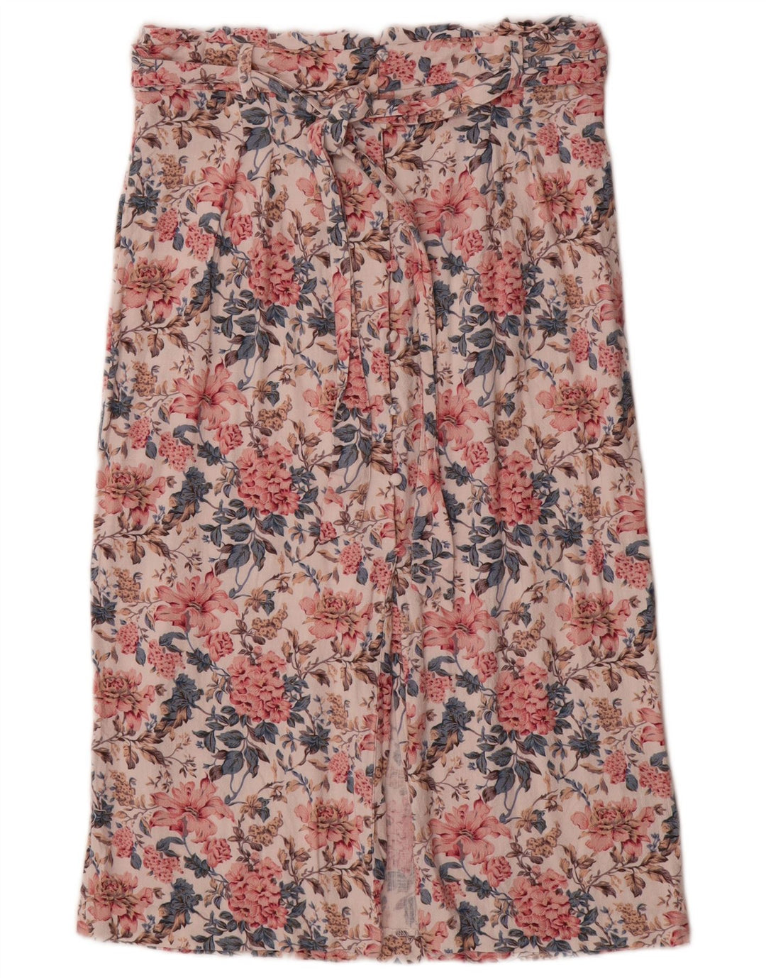 Oasis Dame Midi Nederdel UK 14 Medium W30 Flerfarvet Floral Viscose