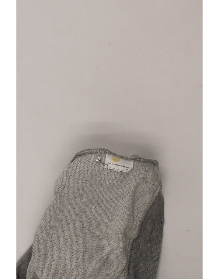 BENETTON Boys Graphic Sweatshirt Jumper 10-11 Years XL  Grey Vintage Benetton and Second-Hand Benetton from Messina Hembry 