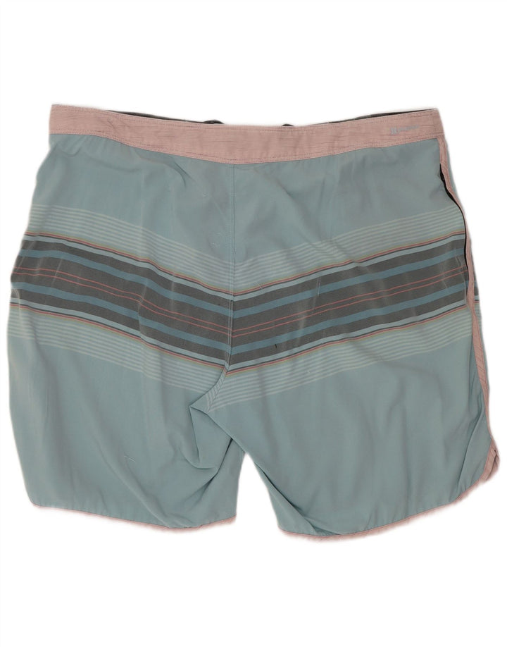 Hurley Badeshorts til mænd store blå stribet polyester