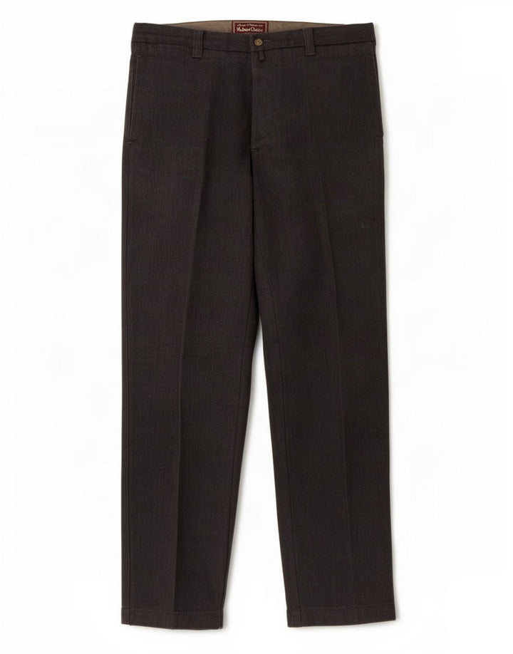 Marlboro Classics Herre Regular Casual Bukser W34 L33 Grå Polyester