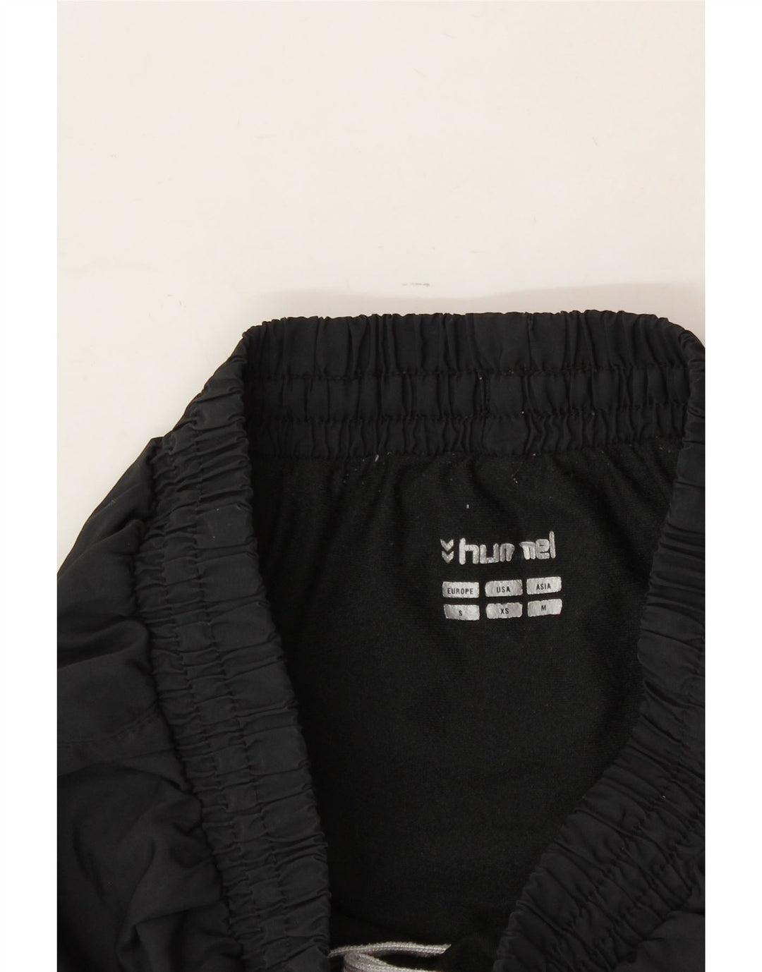 HUMMEL Mens Graphic Sport Shorts XS  Black Polyester Vintage Hummel and Second-Hand Hummel from Messina Hembry 