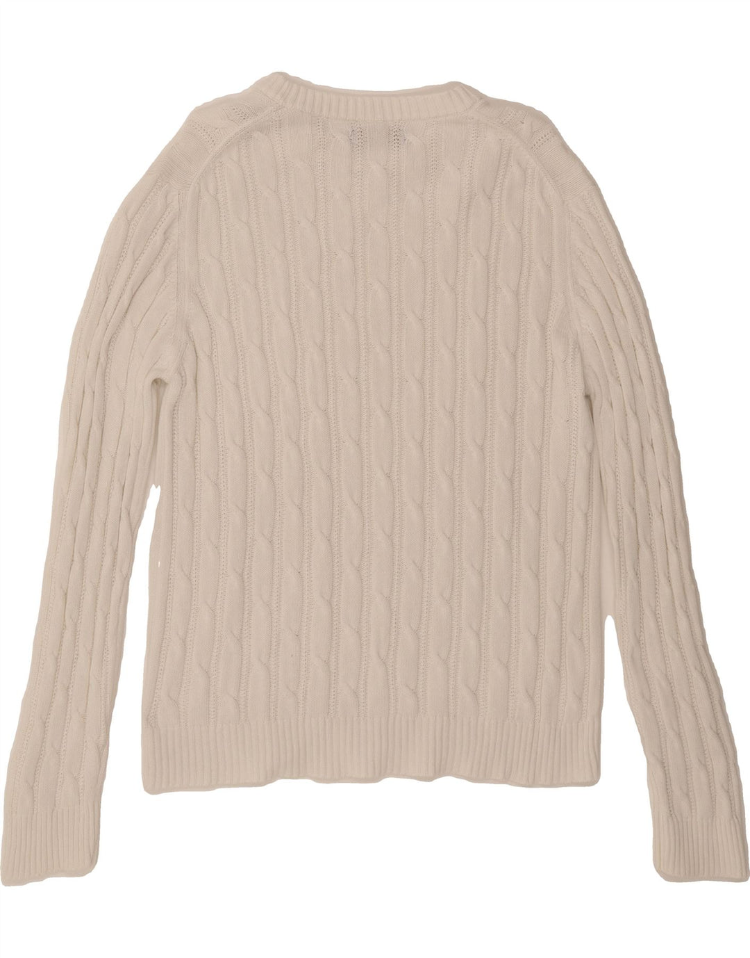 PIOMBO Womens Crew Neck Jumper Sweater UK 16 Large White Vintage Piombo and Second-Hand Piombo from Messina Hembry 