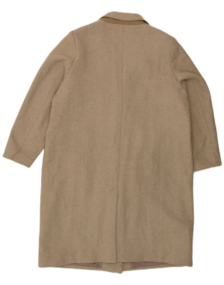 Marks & Spencer overfrakke til kvinder UK 22 3XL Beige sildebenspolyester