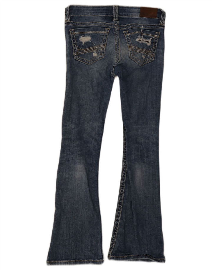 BKE Girls Distressed Flared Jeans 9-10 År B24 L25 Blå