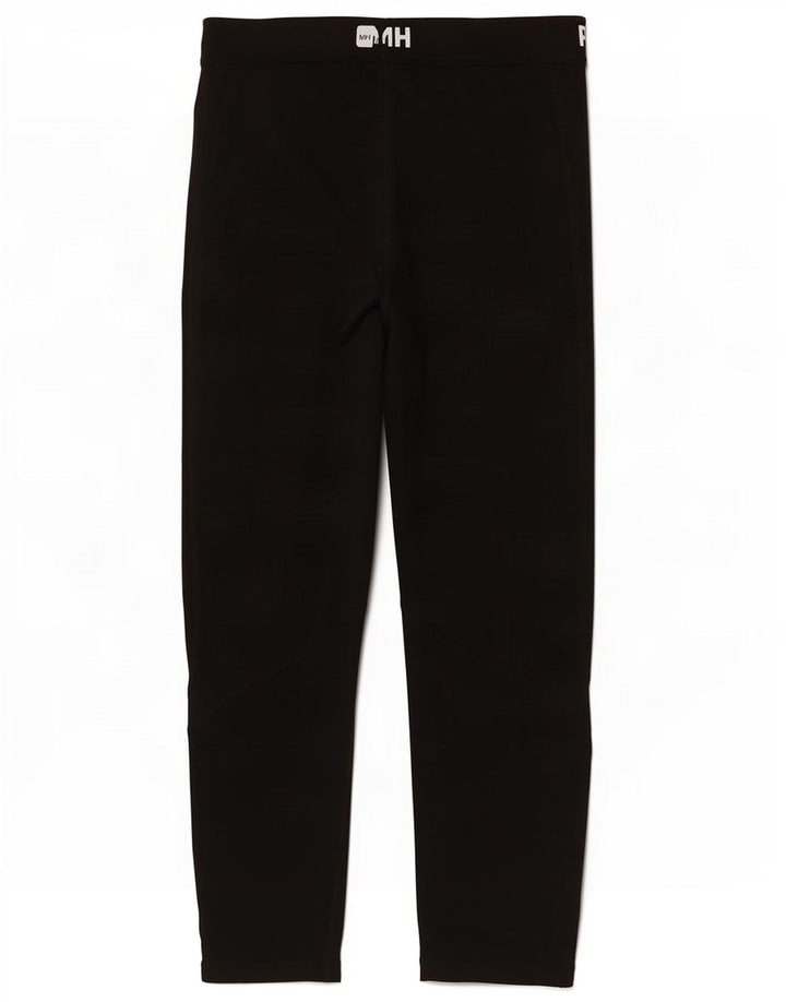 Nike Dame Dri Fit Grafiske Leggings UK 12 Medium Sort Polyester