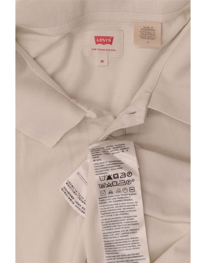 LEVI'S Poloshirt til mænd Medium hvid bomuld
