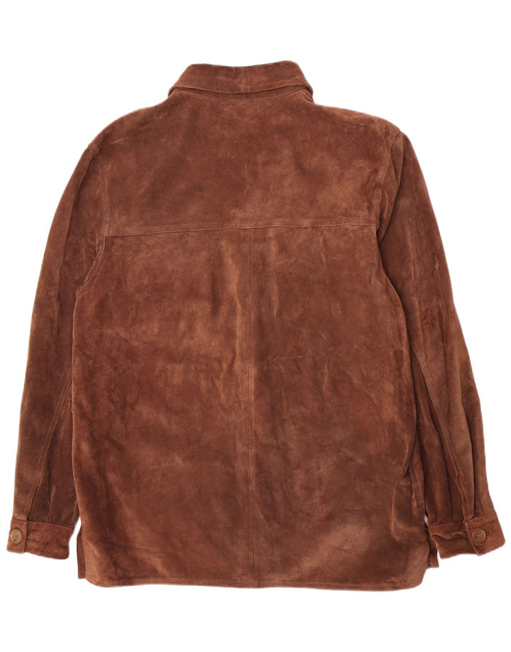 Vintage herre ruskindsskjorte IT 50 Medium Brun