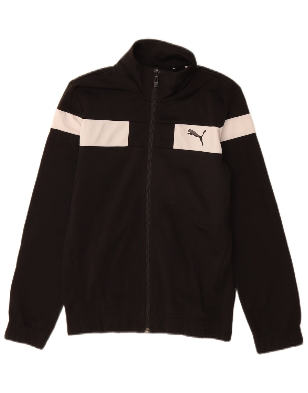 Puma Træningsdragt Topjakke til drenge 9-10 år Sort Colourblock Polyester