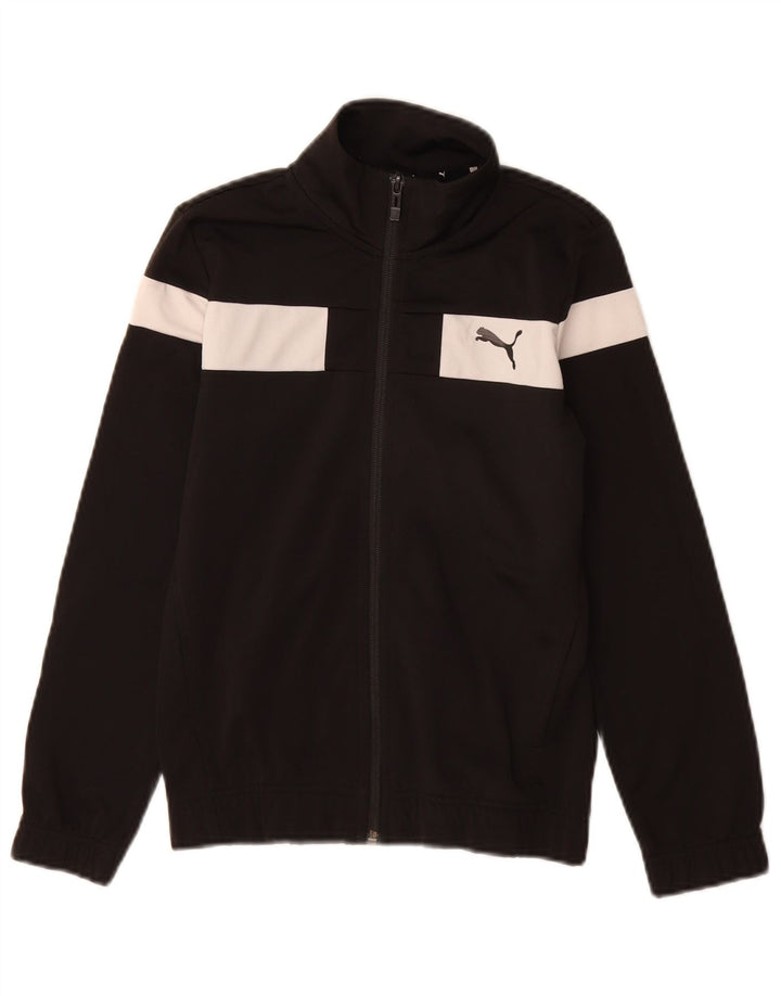 Puma Træningsdragt Topjakke til drenge 9-10 år Sort Colourblock Polyester