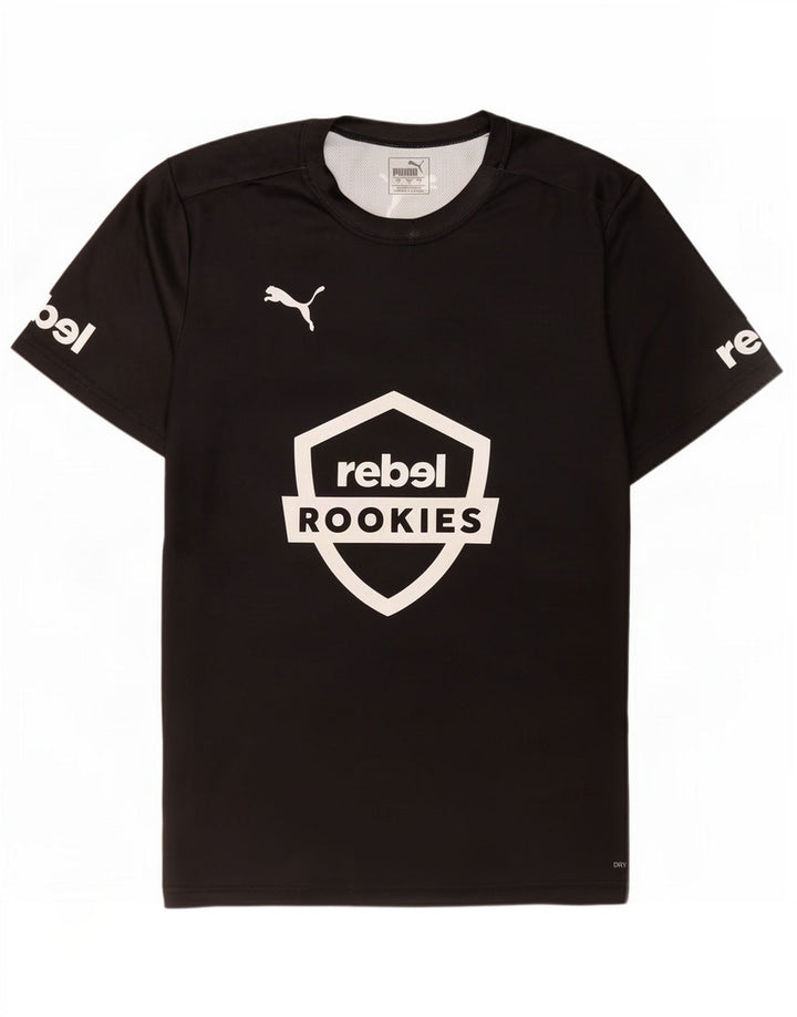 Puma Herre Grafisk T-Shirt Top Stor Sort Polyester