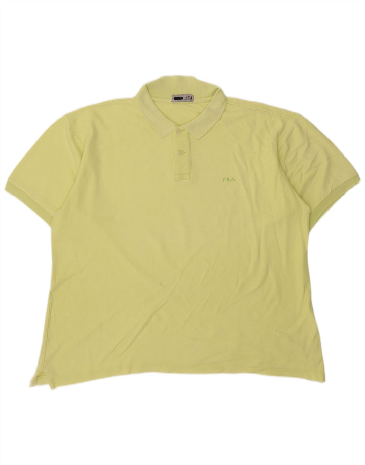 FILA Mens Polo Shirt XL Green Cotton