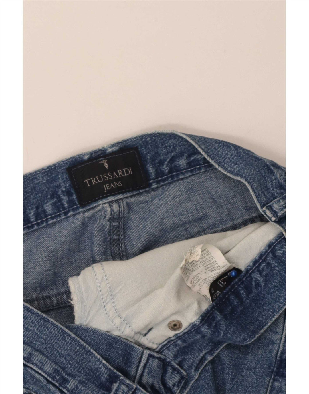 Trussardi Lige Jeans til kvinder W29 L33 Blå Bomuld