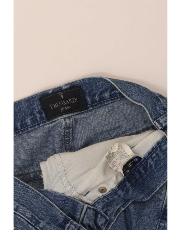 Trussardi Lige Jeans til kvinder W29 L33 Blå Bomuld