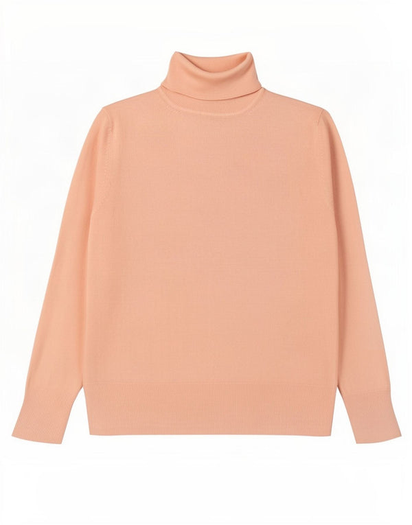 Marks & Spencer Dame Roll Neck Jumper Sweater UK 18 XL Pink Akryl