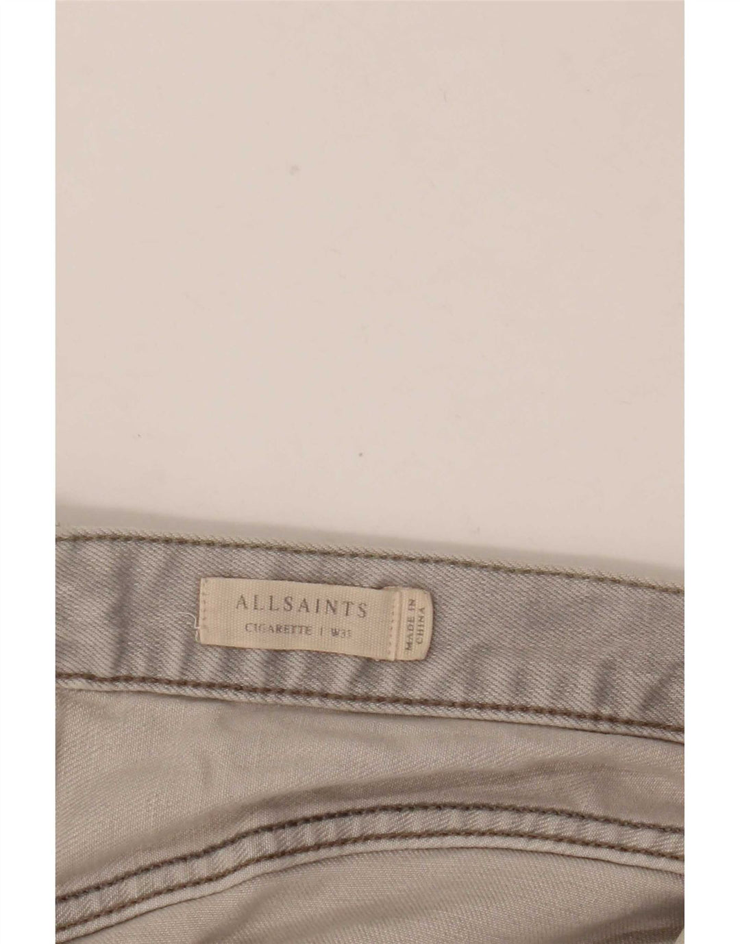 All Saints Herre Cigarette Skinny Jeans W35 L31 Grå