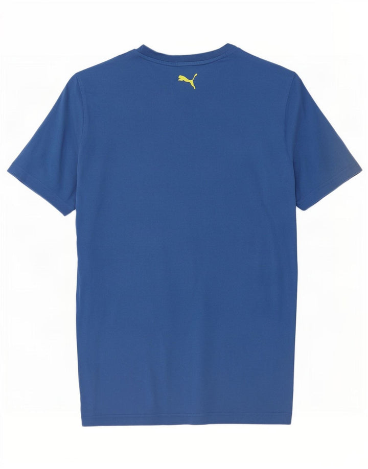 Puma Herre Grafisk T-Shirt Top Stor Blå