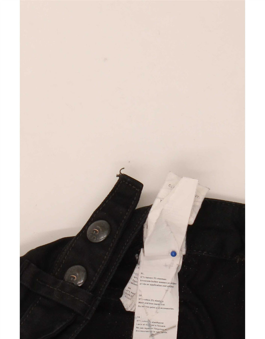 G-Star Straight Jeans til mænd W29 L26 Sort bomuld