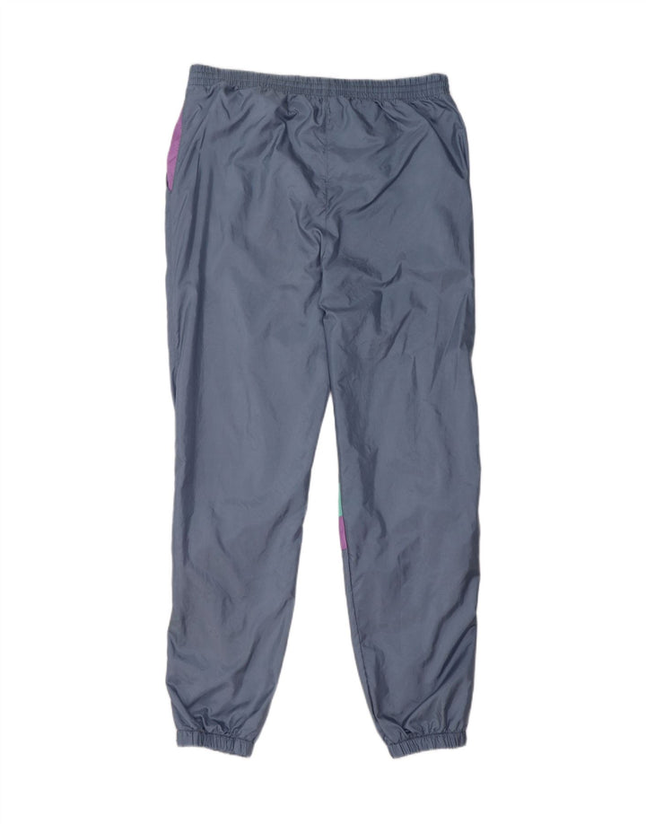 LEOPARD Womens Tracksuit Trousers Joggers UK 40/42 Medium Blue Colourblock Vintage Leopard and Second-Hand Leopard from Messina Hembry 