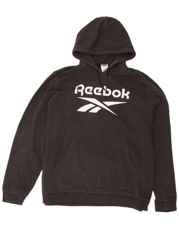 Reebok Grafisk hættetrøje til mænd 2XL sort bomuld